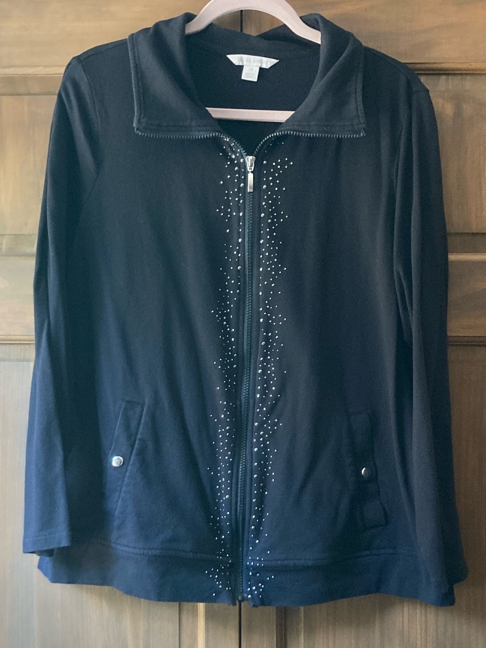 Laura Ashley Casual Zip-up Sweatshirt/Jacket 2X